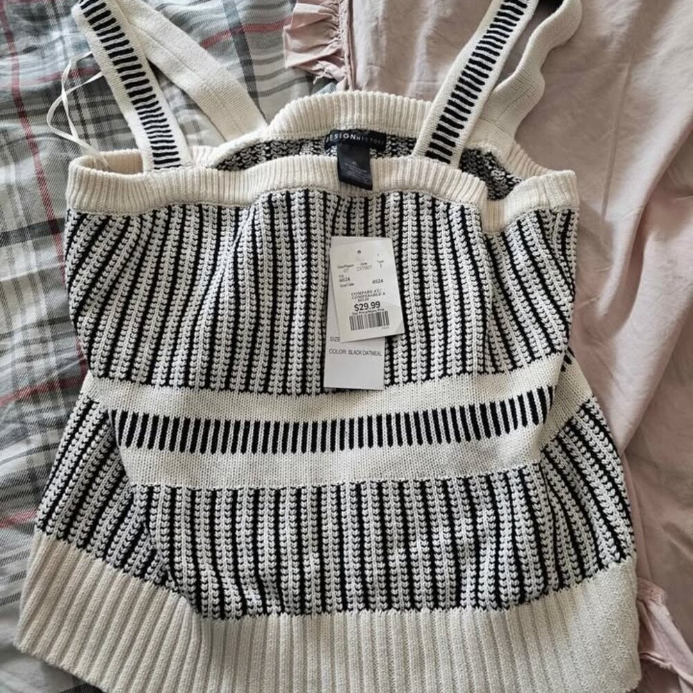 Cotton Knit Crop Top